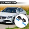 Motoforti Front Left Right Headlight Washer Nozzle Sprayer Jet, for Saab 9-3 All Models 2004-2011, Plastic, Black, 2pcs view 2