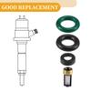 Partuto Fuel Injector Seal O Ring - Car O-Ring Rebuild Repair Kit - for Honda Accord 2008-2017 NBR Rubber Black - 6 Sets view 4