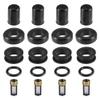 Partuto Fuel Injector Seal O Ring - Car O-Ring Rebuild Repair Kit - for Toyota Cressida 1988 NBR Rubber Black - 4 Sets view 1