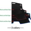 DQWERL Fit for Hyundai Sonata 2005-2009,Car Dashboard Cover,Black Dashboard Covers,Non-Slip Dash Board Cover Mat,Car Accessories, Lhd Red Edge view 3