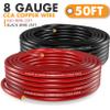 Jeemiter 8 AWG CCA Wire Kit - 50ft Total (25ft Red & 25ft Black) | Complete Power & Ground Cable for Car Audio, Solar, RV | with Lugs & Heat Shrink Tube view 3
