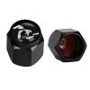 Muishi State of Michigan Great Lakes Tire Valve Stem Caps, Aluminum Black Stem Tire Valve Caps Universal Stem Covers for Cars, SUVs, Trucks, Bikes, Motorcycles, Bicycles (4 Pack) view 3