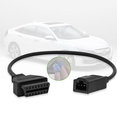 AMHTDOL OBD1 to OBD2 Adapter for Honda 3 Pin Cable,Compatible with Honda Vehicle 3pin Obd1 to 16pin Obd2 Adapter Cable Diagnostic Connector, Work with ELM327 OBD2 Scan Tool and OBD 1 Code Reader