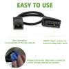 AMHTDOL OBD1 to OBD2 Adapter for Honda 3 Pin Cable,Compatible with Honda Vehicle 3pin Obd1 to 16pin Obd2 Adapter Cable Diagnostic Connector, Work with ELM327 OBD2 Scan Tool and OBD 1 Code Reader view 3