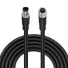 M8 4 Pin A-Code Male to Female Cable, IP67 Waterproof PVC Shielded Sensor Cord for Profibus, IO-Link, Sick, Keyence, Omron, 50M (164.0FT) view 1