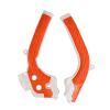 JevLoN X-Grip Frame Guard Protection Cover Compatible with SXF EXC EXC-F Compatible with TE FE FC SX SXF EXC EXC-F 125-450 Dirt MX Motorcycles (Color : Orange White) view 1