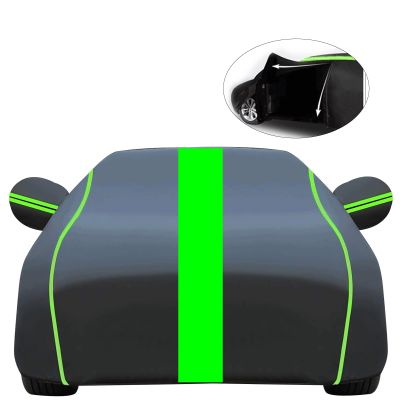 Car Cover Waterproof Outdoor Compatible with Renault Kangoo Van 3 2021-2024, Car Cover Breathable Large, Full Car Cover, Oxford Cloth High Stretch, Sun and Dust Protection with Zip (Color : 2, Size