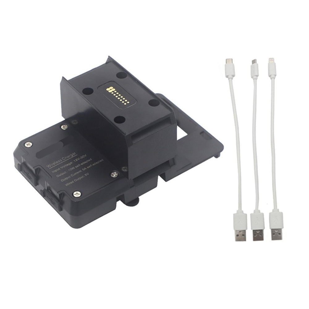 QIYANYANG Motorcycle Phone Holder Navigation Parts Bracket Fit For BMW R1250RT R 1200 Rt R1200RT 2014-2020 2019 Wireless Charging Mount Stand Handlebar Braces (Size : Wireless and USB)