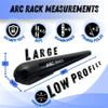 Arc Rack 36" (Black) Low Profile Ski Rack for Car Roof & Snowboard Roof Rack Accommodates 6 Skis/4 Snow Boards, Fits Most Cross Bars. Ski Rack is Constructed Aluminum and Rubber. view 2