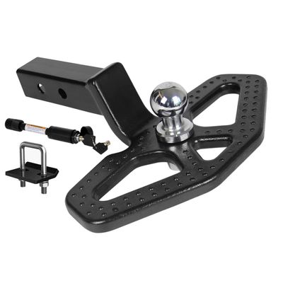 2" Heavy Duty Trailer Hitch Step with Removable Ball - 6000lbs Capacity