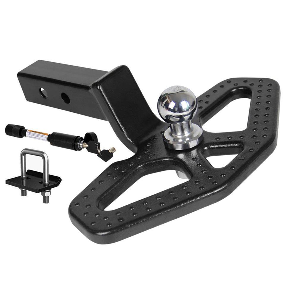 2" Heavy Duty Trailer Hitch Step with Removable Ball - 6000lbs Capacity