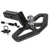 2" Heavy Duty Trailer Hitch Step with Removable Ball - 6000lbs Capacity view 1