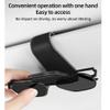 ihreesy Car Sunglasses Holder,Magnetic Leather Sunglass Hanger Clip Universal Eyeglasses Mount Ticket Card Clip Glasses Eyeglass Hanger Clip for Car Sun Visor,Black view 4