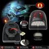 2PCS License Plate Lights for 1999-2013 Chevy Silverado GMC Sierra 1500 2500 3500: 6000K White LED Tag Lamp Assembly w/Red OLED Neon Tube for Suburban Tahoe Cadillac Escalade EXT view 3