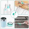 Gjinxi 8Pcs Small Cleaning Brushes for Household, Detailed Cleaning Tool, Crevice Cleaning Tool Set, Detail Tiny Scrub Cleaner Brush for Window Groove Bottle Toilet Keyboard Car Small Space Gap Corner view 4