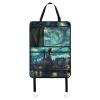 ZENWAWA Car Seat Back Kick Mats Van Gogh Paris Night Print, Seatback Protector with Pockets for Tablet Bottle Tissue Book, Auto Storage Organizers 25x18 IN 2 Pack view 2