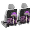 ZENWAWA Car Seat Back Kick Mats Surreal Mushrooms Print, Seatback Protector with Pockets for Tablet Bottle Tissue Book, Auto Storage Organizers 25x18 IN 1 Pack view 1