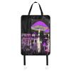 ZENWAWA Car Seat Back Kick Mats Surreal Mushrooms Print, Seatback Protector with Pockets for Tablet Bottle Tissue Book, Auto Storage Organizers 25x18 IN 1 Pack view 2