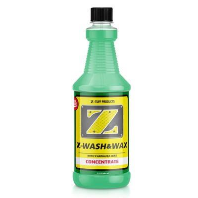 Z-TUFF PRODUCTS Wash & Wax Concentrate 32oz ultimate soap enriched with an abundance of Carnauba and polymer wax, marking a revolutionary approach to surface care.