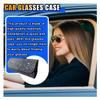 Bling Sunglasses Holder for Car Sun Visor, Sparkling Crystal Sunglasses Storage Case with Hidden Magnetic Closure, Glasses Holder Auto Eyeglasses Organizer Protective Box for Woman Man (White) view 4