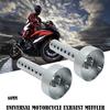 Karlass Universal 1PC 48mm*140mm Motorcycle Exhaust Muffler DB Killer Muffler Adjustable Silver view 2