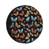Spare Tire Cover Thickening Universal Fit for Trailer, RV, SUV, Truck, Tire Wheel Soft Cover Compatible with Moth Bee Butterfly Pattern, 14 inch view 1