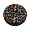 Spare Tire Cover Thickening Universal Fit for Trailer, RV, SUV, Truck, Tire Wheel Soft Cover Compatible with Moth Bee Butterfly Pattern, 14 inch view 3
