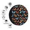 Spare Tire Cover Thickening Universal Fit for Trailer, RV, SUV, Truck, Tire Wheel Soft Cover Compatible with Moth Bee Butterfly Pattern, 14 inch view 4