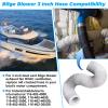 3 Inch Boat Blower Hose 10 Feet for Boat Vent Bilge Blower Exhaust Fan HVAC Ventilation, Flexible Marine Blower Hose for Boat Bilge Blower Fan Ducting Hoses, White SHI 40030031 view 2