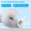 3 Inch Boat Blower Hose 10 Feet for Boat Vent Bilge Blower Exhaust Fan HVAC Ventilation, Flexible Marine Blower Hose for Boat Bilge Blower Fan Ducting Hoses, White SHI 40030031 view 4