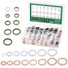 Keadic 143Pcs Oil Drain Plug Gaskets Washer Assortment Set, 11026-01M02, N0138157 Oil Crush Washers Seals Kit for Automotive view 1