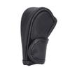 ihreesy PU Leather Auto Gear Shift Knob Cover,Anti-Slip Gear Shifter Protector Cover Universal Stick Shift Knob Cover Accessories for Women Men,Black view 1