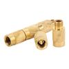 Mandark Car Tire Deflator Tool, 4 in 1 Brass Vehicle Air Pressure Deflation Valve Kit, Portable Automotive Tyre Relief Bleeder Set with Valve Caps Keychain, Universal for Offroad Vehicle view 3