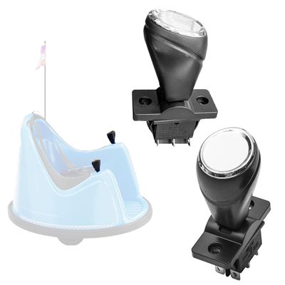 2Pcs weelye Forward Reverse Switch,Automatic Reset Joystick Toy Bumper Car Repalcement Parts,for Rotate 360 Degrees Toy Car Push Rod Shift for Children's Electric Ride on Toys