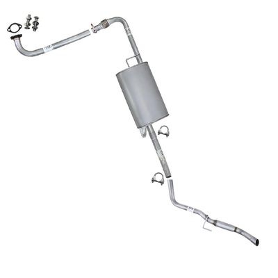 Exhaust Front Pipe, Muffler and Tail Pipe Compatible with Nissan Frontier 2005-2018 2.5L | Suzuki Equator 2009-2012 2.5L | Northeastern Exhaust | Includes Gasket, Clamps and Bolts & Nuts | Direct-Fit