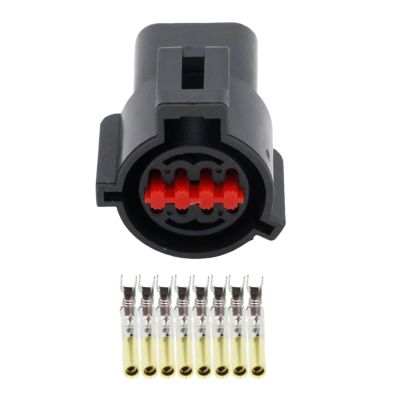 DWFSKZKV 8 Pin Automotive Waterproof Connectors Black Connector with Terminal Plug DJ7087A-1.5-11/21 8P (Color : 5 Sets Female)