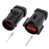 DWFSKZKV 8 Pin Automotive Waterproof Connectors Black Connector with Terminal Plug DJ7087A-1.5-11/21 8P (Color : 5 Sets Female) view 3