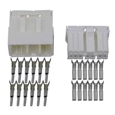 12 Pin Automotive Insert 174933-1 for Elevator Accessory Connector Car Plug with Terminal DJ7121-1.8-11/21 12P Connector (Color : Male and Female Plug, Size : 5 Sets)