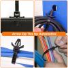 180Pcs Wire Loom Clips for Car Push Mount Zip Ties Assorted Sizes Automotive Fuel Line Cable Ties 6 Inch Wire Holder for Car Zip Ties Anchors Screw Mount Zip Tie Automotive Wiring Clip view 4