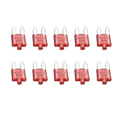 DLAHPJPT 10 PCS 10A Small Fuse Inserts car Insurance Tablets Small Fuse with lamp car Inserts Fuse