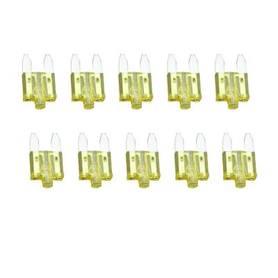 DLAHPJPT 10 PCS 20A Small Fuse Inserts car Insurance Tablets Small Fuse with lamp car Inserts Fuse
