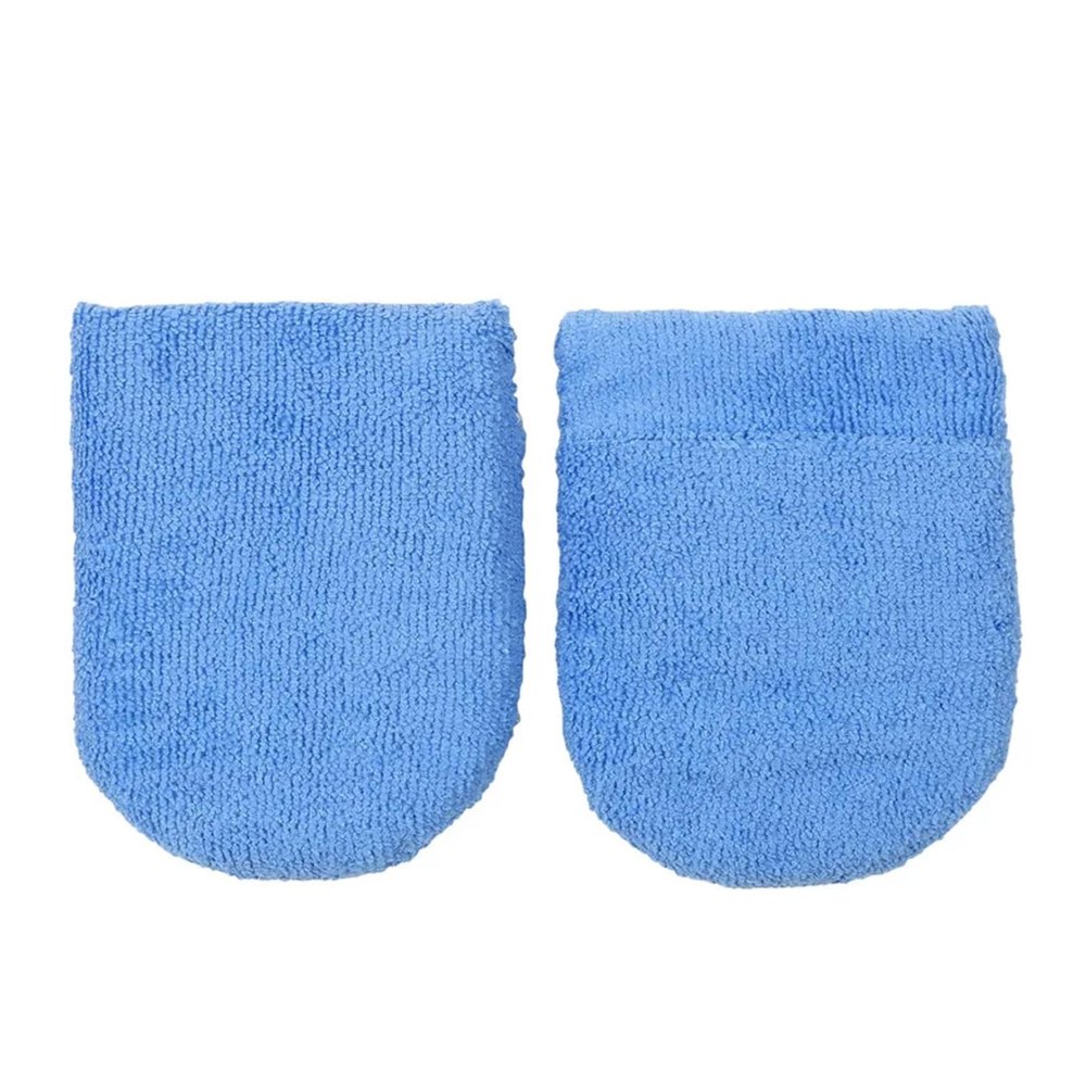 SSIMOO 2pcs/6pcs Soft Microfiber Car Wax Applicator Mitts Polishing Sponge Wax Foam Applicator Pad Compatible with Car Cleaning Auto Detailing(Blue 2Pcs)