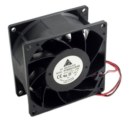 FFB0812SHE 12V 0.87A 8cm 80mm 8038 dual ball bearing cooling fan 80 * 80 * 38mm (Color : 2 Lines)