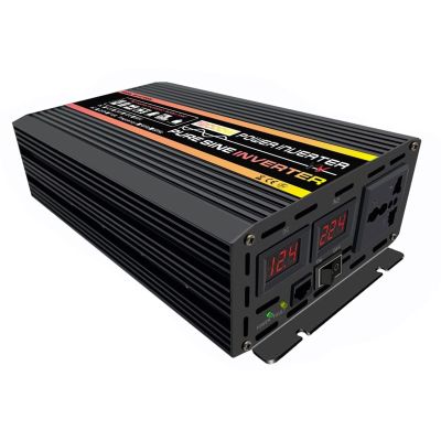 BLUPOWHT 10000/12000W Pure Sine Wave Power Inverter 12V/24V/48V/60V DC to 220V AC Car Plug Adapter Converter Multi-Protection and LED Display (Color : 12000w, Size : 12v-220v)
