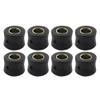 Liru 8Pcs 10mm Motorbike Rear Shock Absorber Bushing Cushion Ring Rubber Black For Universal Motorcycles for HONDA for Yamaha for Harley view 1