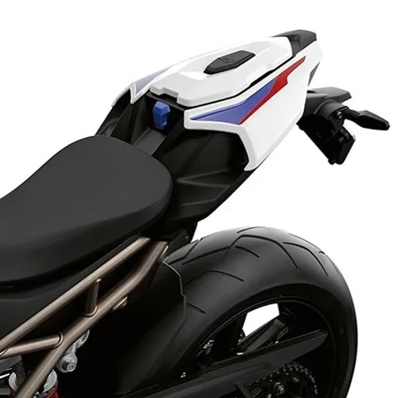 waase Motorcycle Passenger Pillion Rear Seat Cover Solo Fairing Cowl For BMW S 1000 R S1000R Sprot K63 2022 2023 2024 (White)