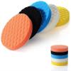 NEFLUM 5 Colors 3 Inch 4 Inch 5 Inch Sponge Buffing Polishing Pad Kit for Car Polisher Detail Polishing Waxing,4 Inches view 2