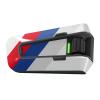 MC MOTOPARTS Headsets Decal Protection Cover Sticker x2 CC002 Red Blue Flag Color Compatible with Cardo Packtalk Edge view 1