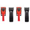 GRABLOOM Plastics Speed Clip Quick Release Chin Strap Button Pull Buckle Helmet Clip Replacement, 1 set of 2 view 1