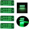 Riloer Set of 4 Trailer Side Marker lights, Surface Mount Indicator Lamp for 12V 24V Truck Trailer RV, Waterproof Clearance Light Lamp for Vehicle, ATVs, Truck, Green Light view 1